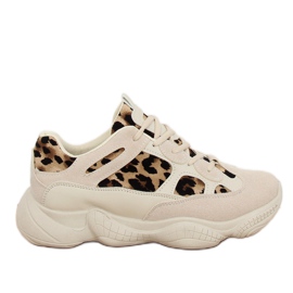 M-020 Leopardbeige sportssko