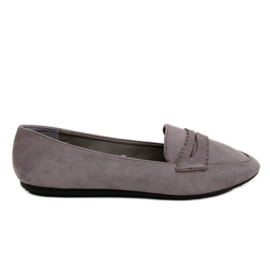 Grå ballerinas mokasiner JM6655Q Gris