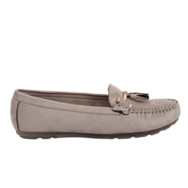 Grå Dame grå loafers L7183 Grå