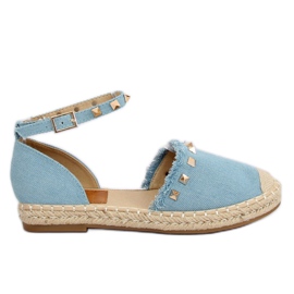 Blå denim espadrilles CH-1K211 L.BLUE