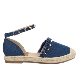 Blå denim espadrilles CH-1K211 Blå marine blå