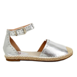Sølv metalliske espadriller CF-1K215 Sølv grå