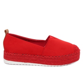 Højsålede espadriller BL247 Rød