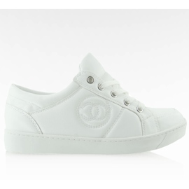 Chanelki sneakers Y612-41 hvid