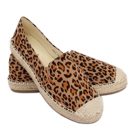 Kvinders espadrilles leopard 180-5 Leopard brun flerfarvet