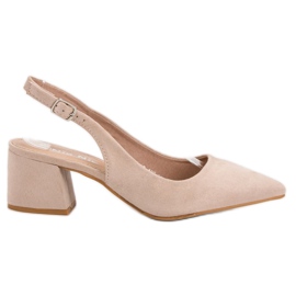 Nio Nio Beige pumper i Spitz