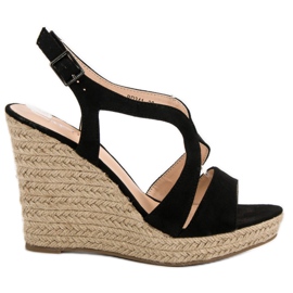 Espadrilles On Kotrurnie Sandaler sort
