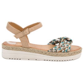Ch. Creation Moderigtige Espadrilles sandaler brun