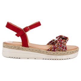 Ch. Creation Moderigtige Espadrilles sandaler rød