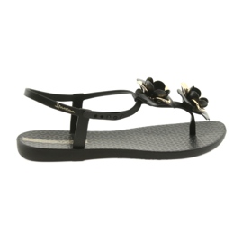Ipanema sandaler damesko med blomster 82662 sort gul
