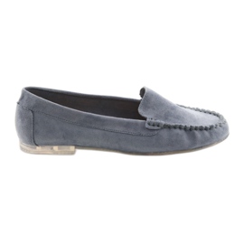 Kvinder ruskind loafers Sergio Leone 721 blå
