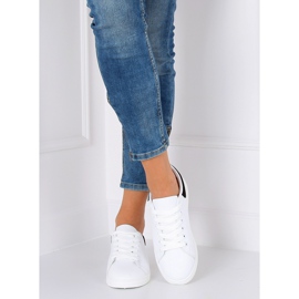 Sort og hvid kvinders sneakers BL147P Sort II-GAT