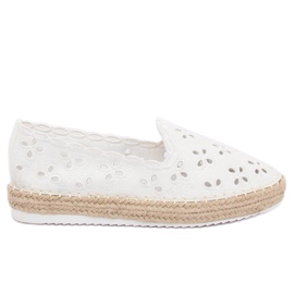 Hvid åbent espadrilles LT112 Hvid
