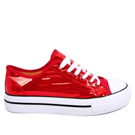 Rød petrol XL19P Røde sneakers