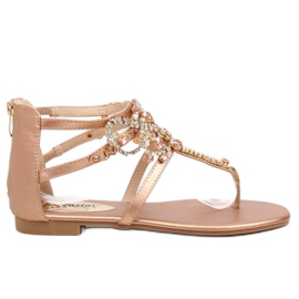 Sandaler med champagnesten JH64P Champagne lyserød