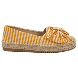 Stribet Espadrilles gul