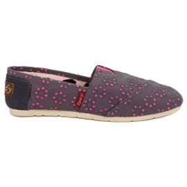 L. Day Slip-on Espadrilles grå lyserød