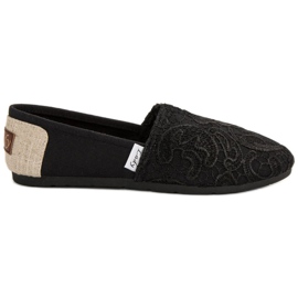 L. Day Slipons med mønster sort