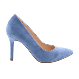Pumps på stiletto damesko Edeo 3313 blå