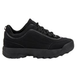 Sneakers på platformen sort