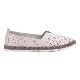 Læder Sneakers Slip On VINCEZA lyserød