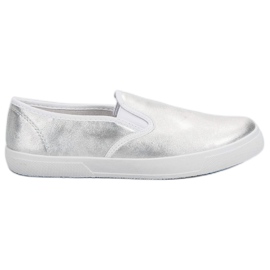 Sølv Slipons grå