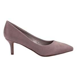 Ideal Shoes Komfortable pumper på en nål violet