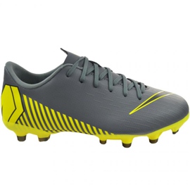 Nike Mercurial Vapor 12 Academy Mg Jr AH7347-070 fodboldsko flerfarvet grå
