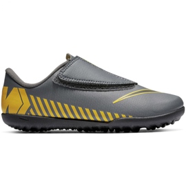 Nike Mercurial Vapor 12 Club Tf Jr AH7357-070 fodboldsko flerfarvet grå