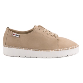 Beige bundne sko VICES