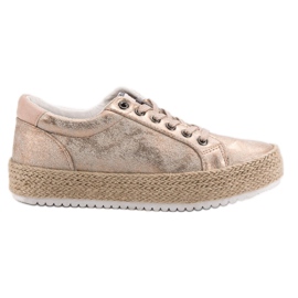 Betler Moderigtige Espadrilles sneakers lyserød