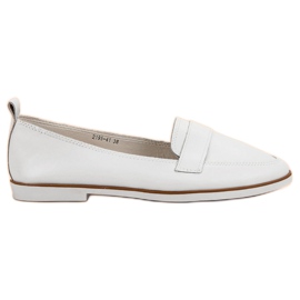 Mazaro Hvide læder loafers