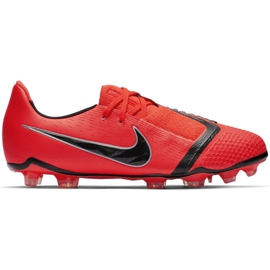Nike Phantom Venom Elite Fg Jr AO0401-600 fodboldsko flerfarvet rød