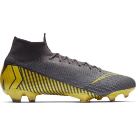 Nike Mercurial Superfly 6 Elite Fg M AH7365-070 fodboldsko sort grå