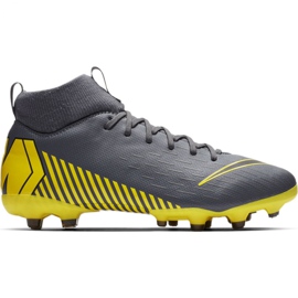 Nike Mercurial Superfly 6 Academy Mg Jr AH7337-070 fodboldsko flerfarvet grå