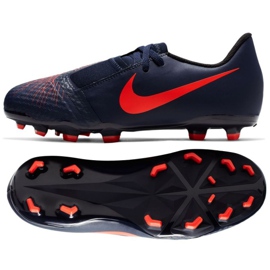 Nike Phantom Venom Academy Fg Jr AO0362-440 fodboldsko flerfarvet marine blå