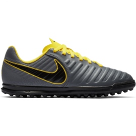 Nike Tiempo Legend 7 Club Tf Jr AH7261-070 fodboldsko sort grå