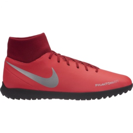 Nike Phantom Vsn Club Df Tf M AO3273-600 fodboldsko flerfarvet rød