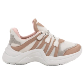 Kylie Komfortable sportssko beige