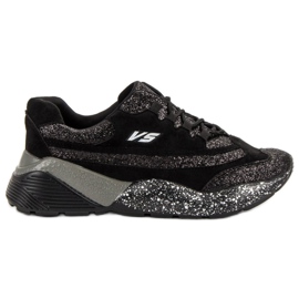 Sportssko med glitter VICES sort