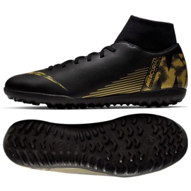 Nike Mercurial SuperflyX 6 Club Tf M AH7372-077 fodboldsko sort sort