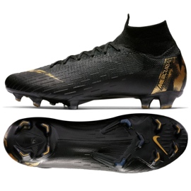 Nike Mercurial Superfly 6 Elite Fg M AH7365-077 fodboldsko sort sort