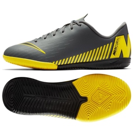 Indendørs sko Nike Mercurial VaporX 12 Academy Gs Ic Jr AJ3101-070 grå grå