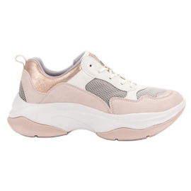 Kylie Moderigtige lyserøde sneakers