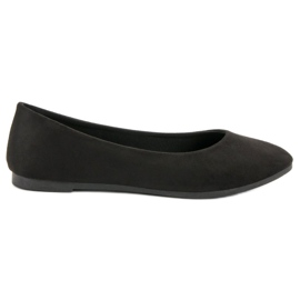 VICES Ballerinas i sort ruskind
