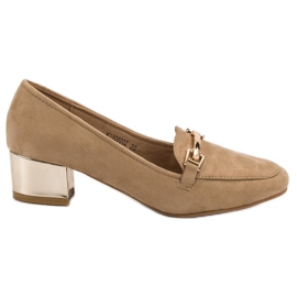 Kylie Højhælede loafers brun