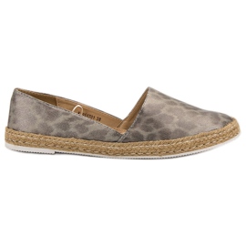 Kylie Plettet Espadrilles grå