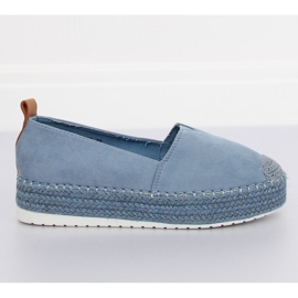 Espadrilles på højhælene blå BL247 Blue II-GAT