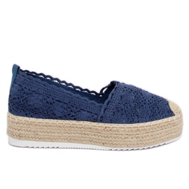 Blonder Espadrilles marineblå A8692 DK.BLUE marine blå