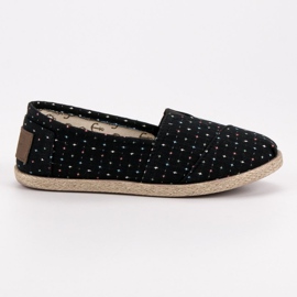 Baby Espadrilles Med Mønster sort